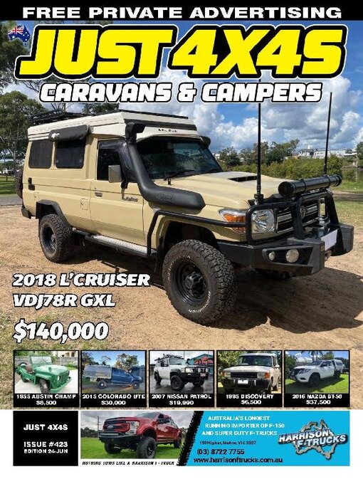 Title details for Just 4x4s, Caravans & Campers by JUST AUTO Classifieds Pty Ltd - Available